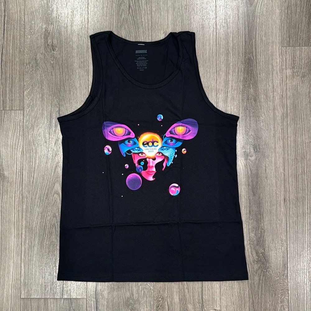 Insomniac EDC Las Vegas 2023 Lineup Tank Top Men’s Size Large